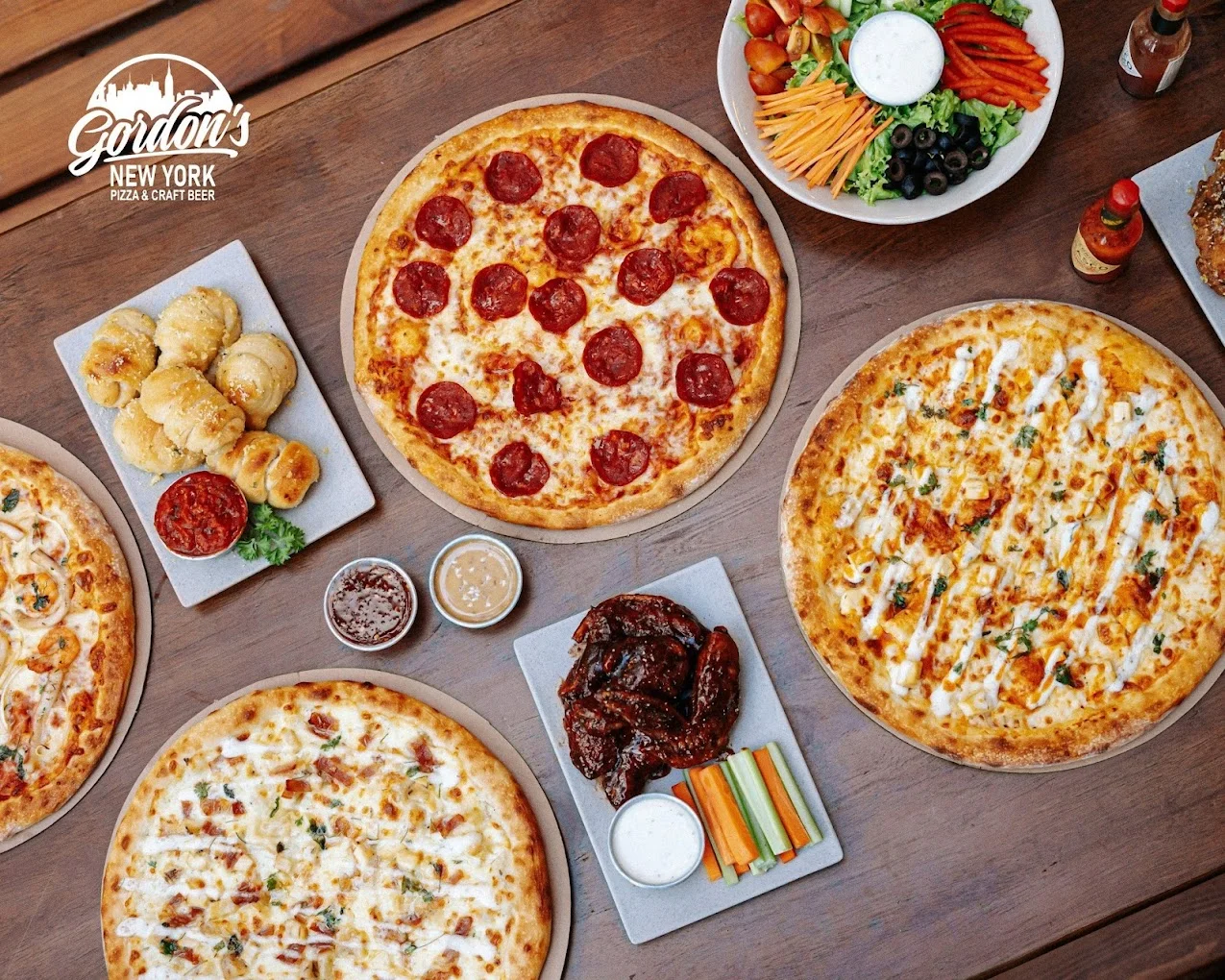 Classic New York-style pizza